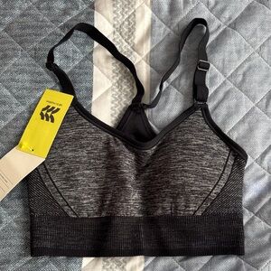 All in Motion Charcoal and Black Sports Bra